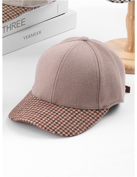 Gorra béisbol pana visera pata de gallo