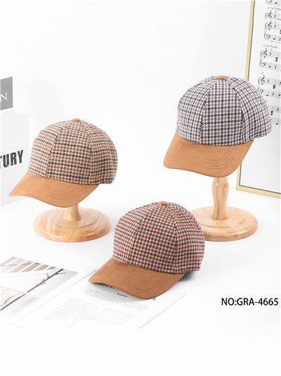 Gorra béisbol pata de gallo con visera ante 2