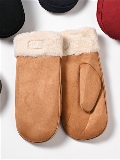 Manoplas efecto ante con forro borreguito 2