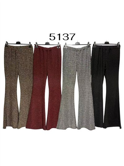 Pantalón fiesta lurex acampanado