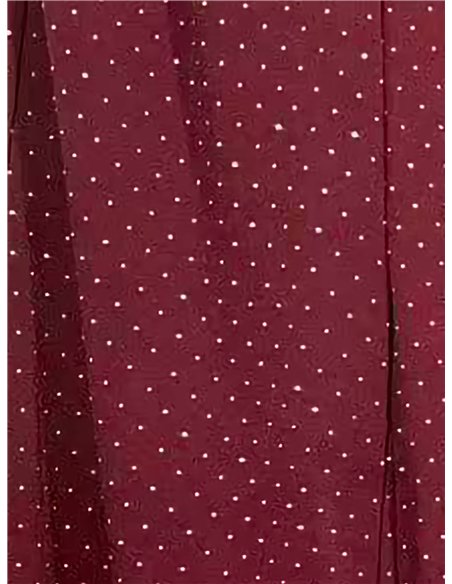 Pantalón fiesta wide-leg strass