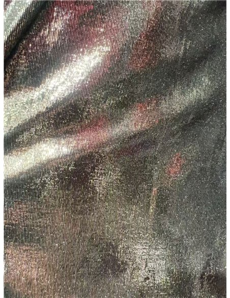 Top fiesta escote drapeado metalizado