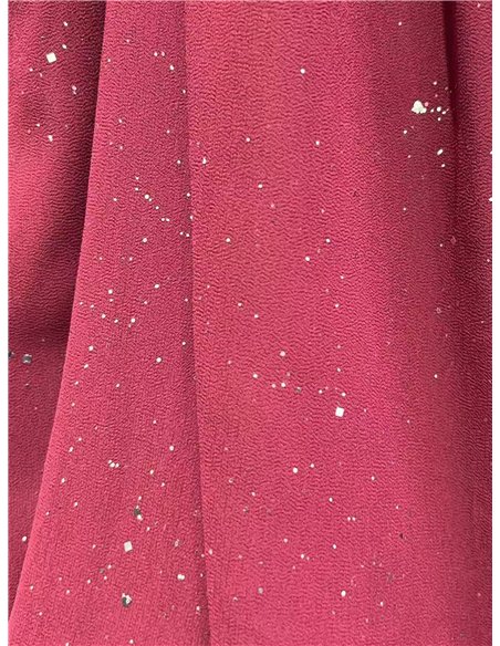 Blusa fiesta amplia gasa con brillo nudo