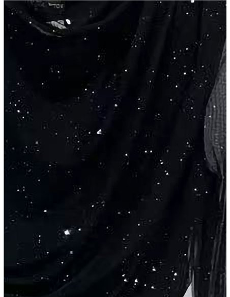 Blusa fiesta de tul con brillo