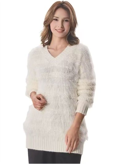 Jersey pelo suave escote pico