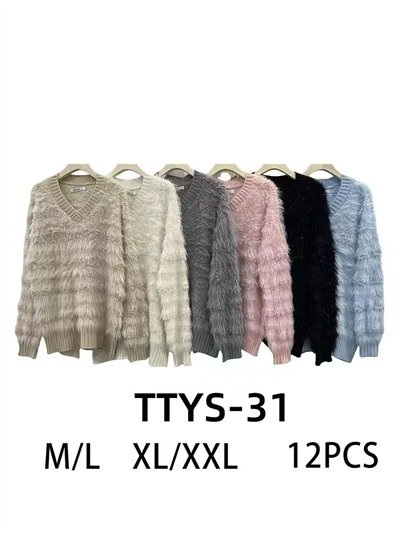 Jersey pelo suave escote pico 2