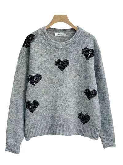 Jersey corazones metalizados