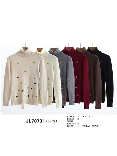 Jersey corazones cuello vuelto 2