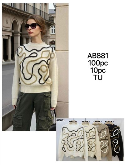 Jersey ondas contraste en relieve 2