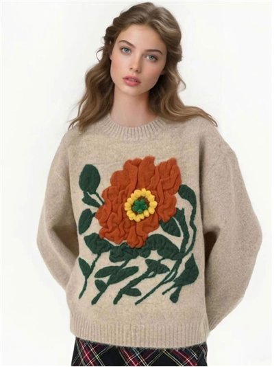 Jersey flor en relieve