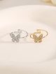 Anillo mariposa con circonitas