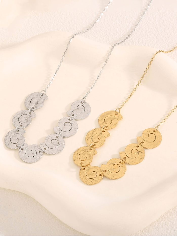 Hämatit-Schneckenhalskette