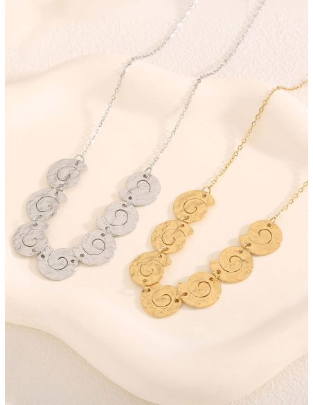 Hämatit-Schneckenhalskette