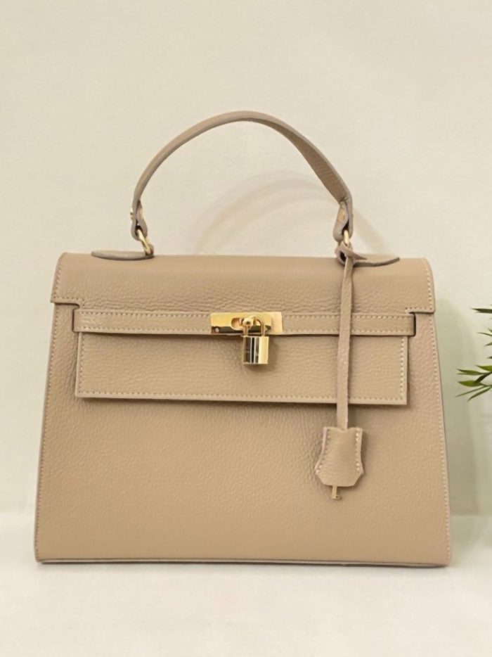 Bolso mano piel detalle candado