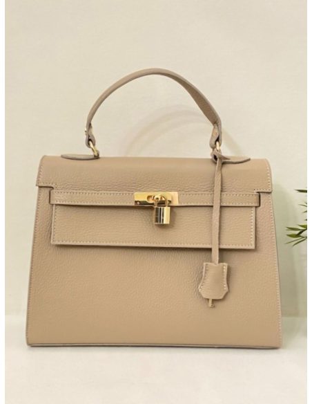 Bolso mano piel detalle candado