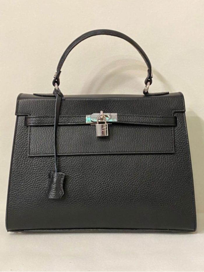 Bolso mano piel detalle candado