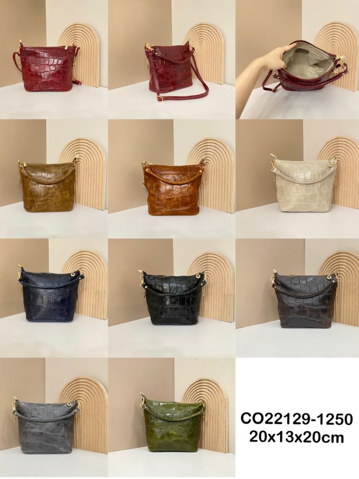 Bolso bandolera piel coco