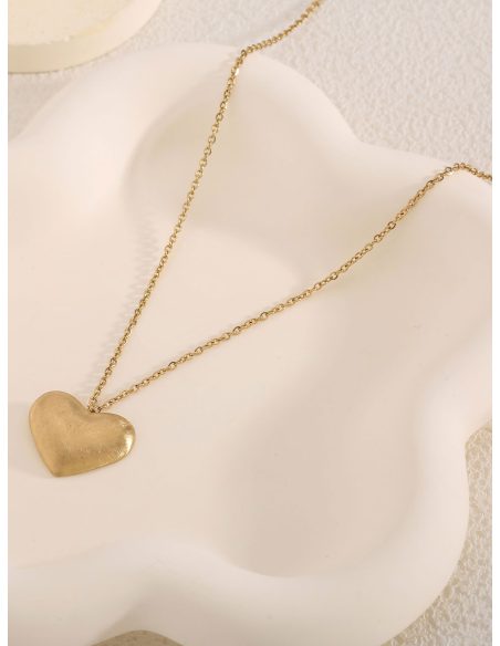 Collar corazón liso