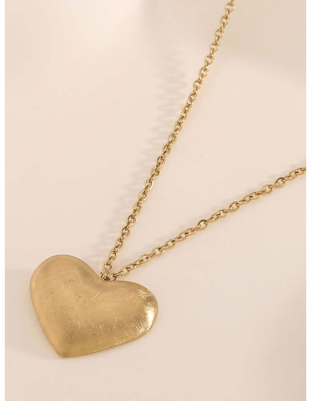 Collar corazón liso