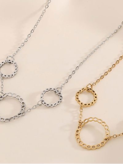 Collar aros entrelazados 2