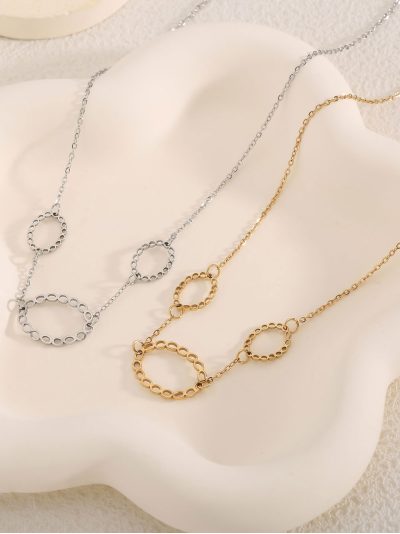 Collar aros geométricos