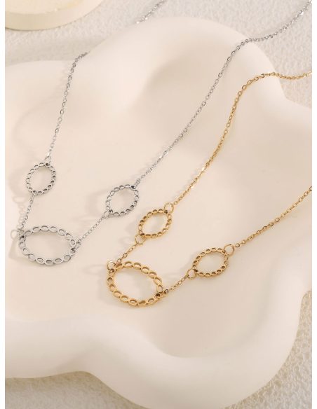 Collier anneaux géométriques