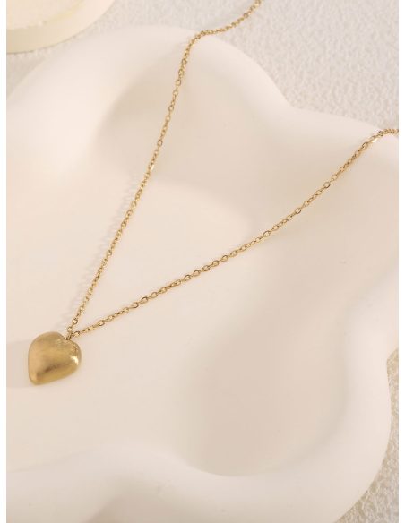 Collar corazón liso