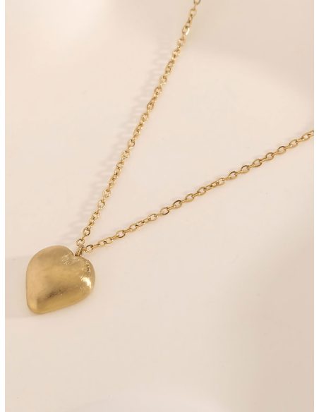 Collar corazón liso