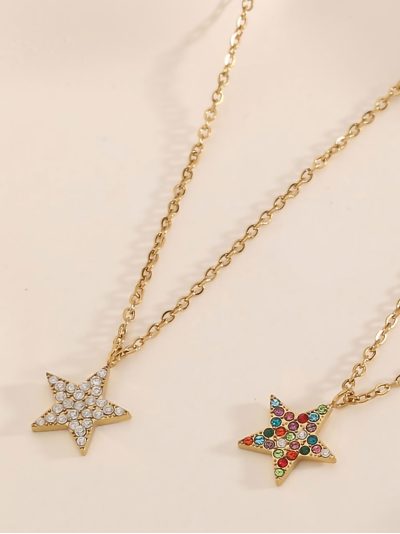 Collana stella con zirconi 2