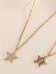 Collana stella con zirconi