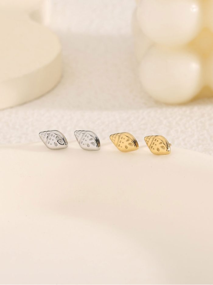 Pendientes caracola mini