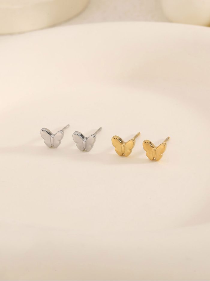 Polished butterflies mini earrings