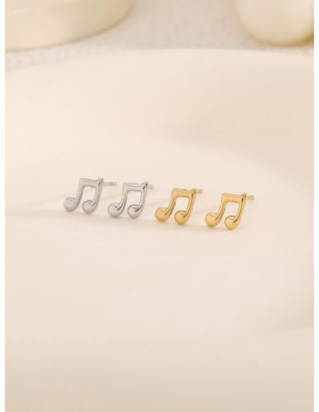 Boucles d'oreilles notes musicales