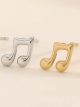 Boucles d'oreilles notes musicales