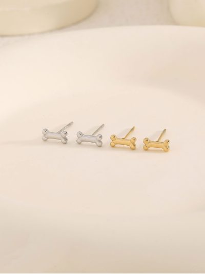 Pendientes hueso mascota mini