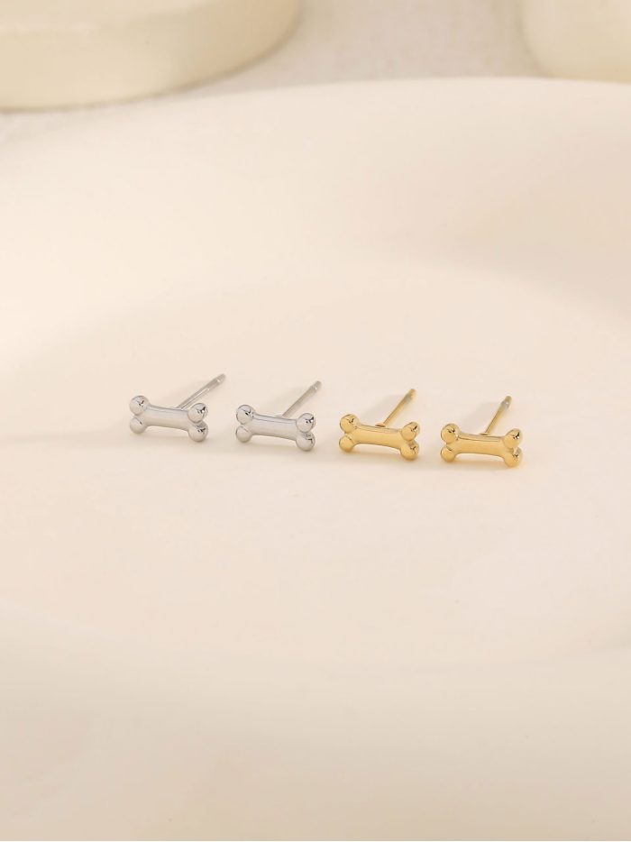Pendientes hueso mascota mini