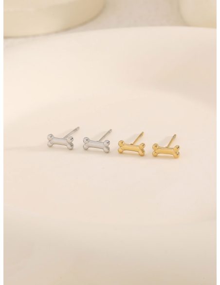 Pendientes hueso mascota mini