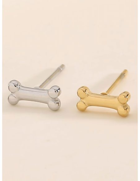 Pendientes hueso mascota mini