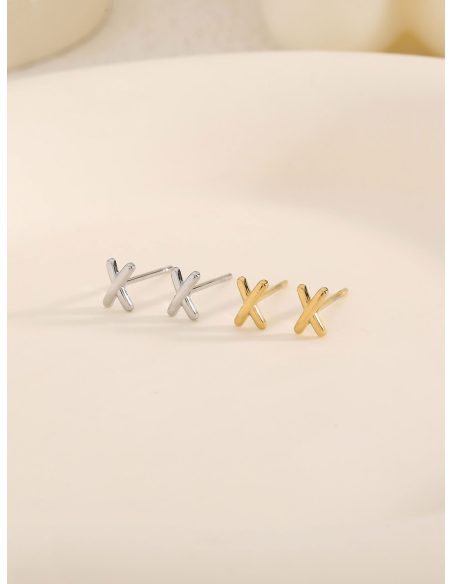 Pendientes cruz mini
