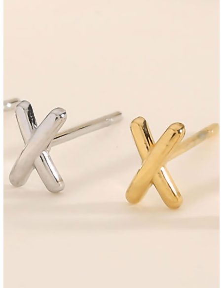 Pendientes cruz mini