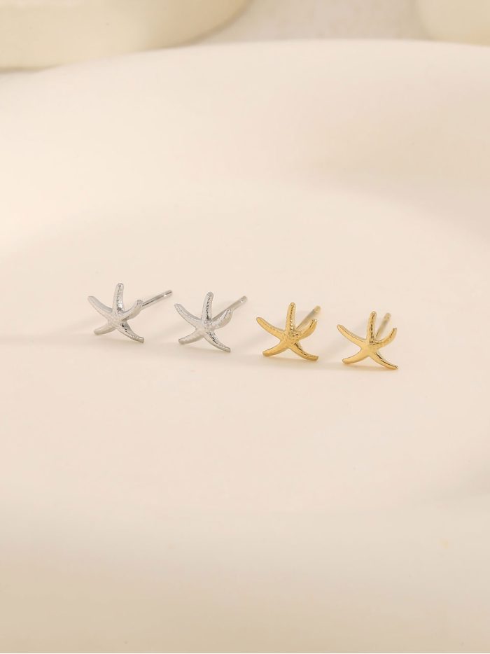Pendientes estrella de mar mini