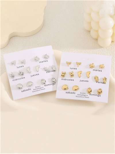 Pack of assorted mini earrings