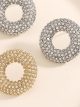Pendientes círculo con circonitas