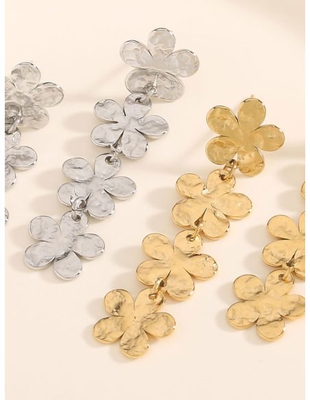 Ohrringe mit langen Blumen