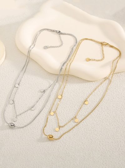 Collar doble colgante