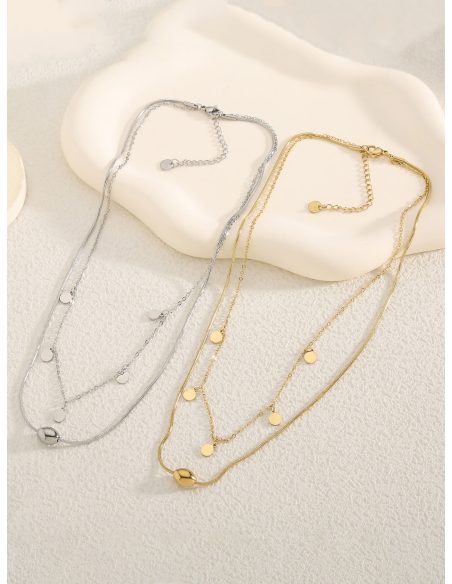 Collar doble colgante