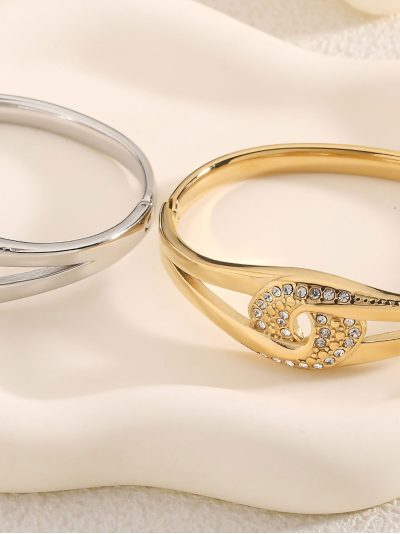 Pulsera rígida con circonita 2