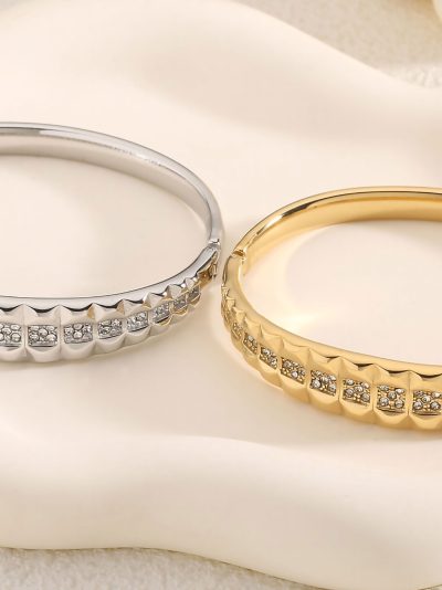 Pulsera rígida con circonita 2