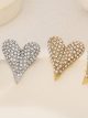 Pendientes corazón con circonitas