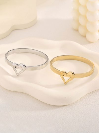 Pulsera rígida corazón